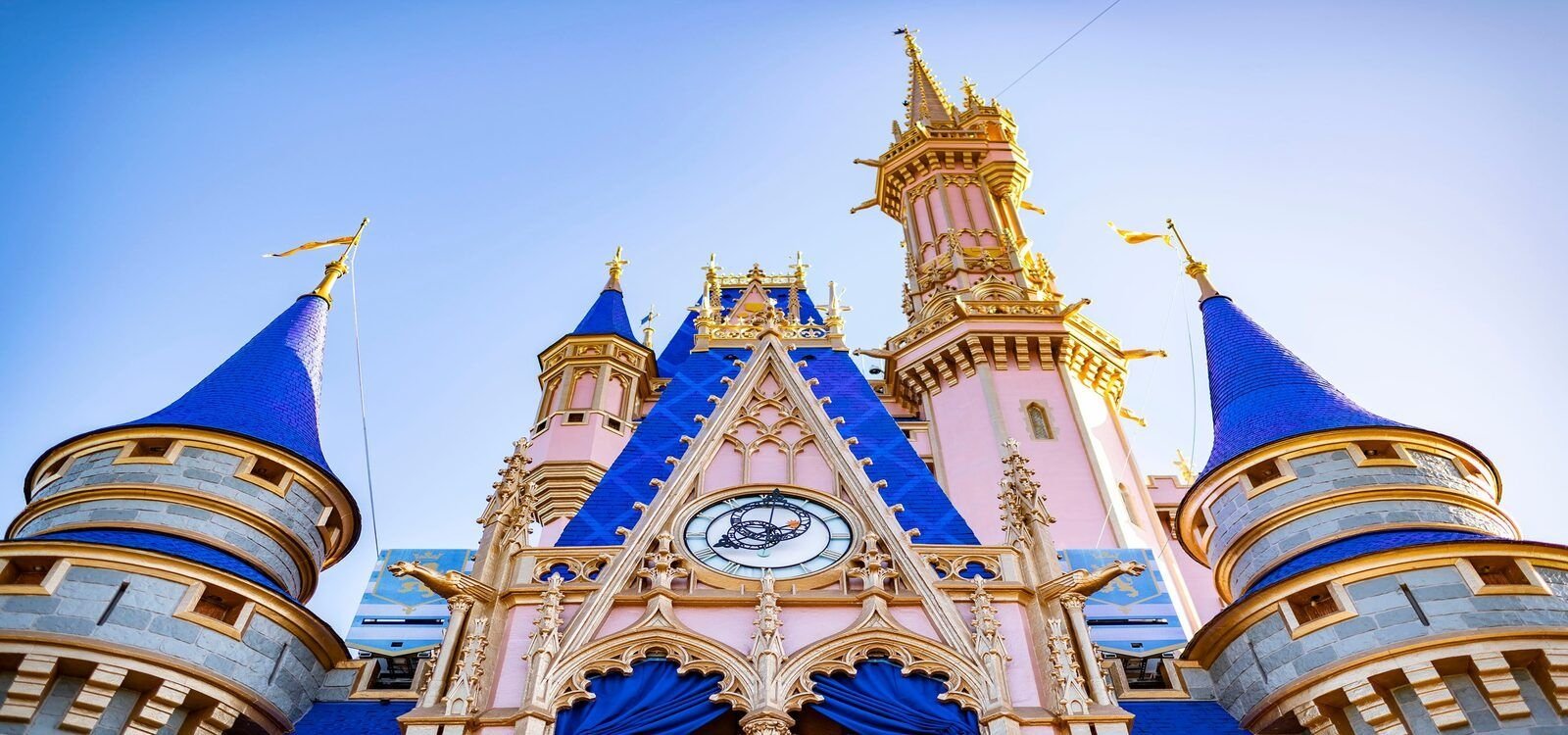 A view of Cinderella's castle in Magic Kingdom. Disney World Orlando