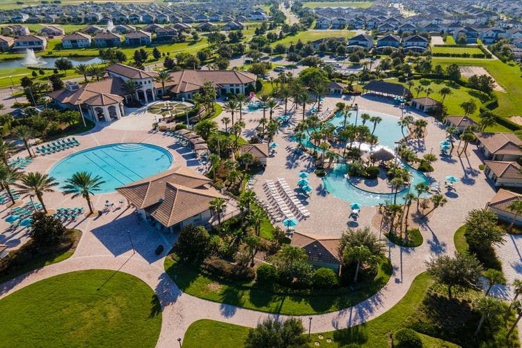 Aerial view of ChampionsGate, 1 of the best Orlando resorts