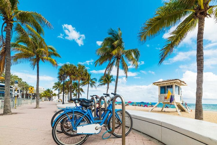 Bike rentals in Florida, Fort Lauderdale area