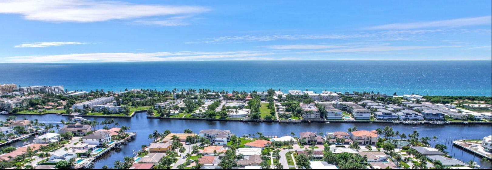 Ocean view of Deerfield Beach in Florida