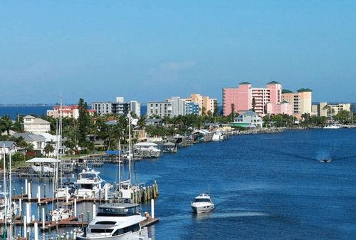 Fort Myers oceanside city on Florida