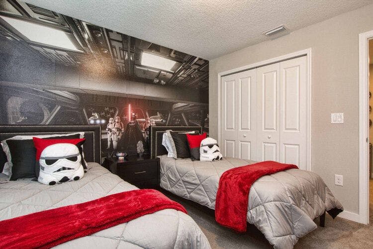 Themed star wars bedroom in Le Reve Resort 30 Orlando