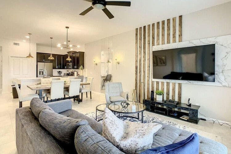 Orlando affordable vacation homes Championsgate 2098 open concept
