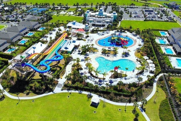 Encore Resort, an aerial view of one of the top Orlando resorts in Florida