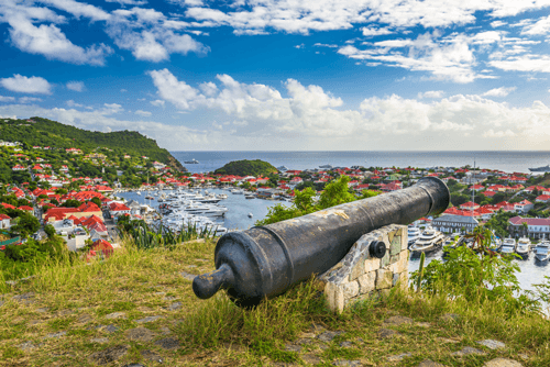 Things to do in Gustavia canon on Fort Gustave