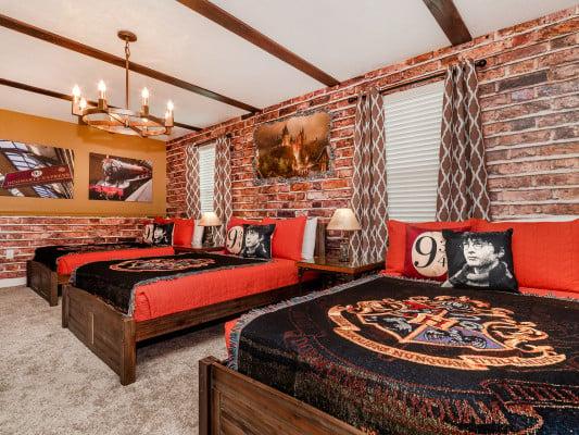 Championsgate 102 rentals with themed rooms for Harry Potter fans