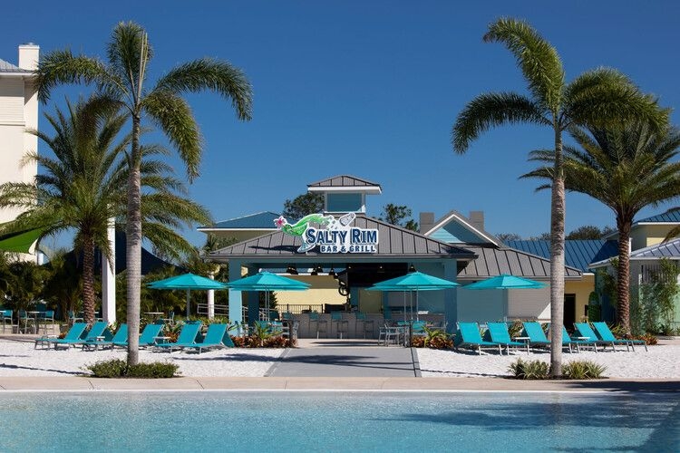 Salty Rim Bar & Grill at the Fins Up Beach Club, Margaritaville Orlando pools resort, Top Villas