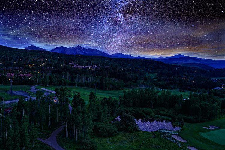 Starry night in Mountain Village