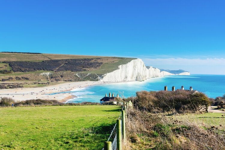 Best beaches near London, Seaford Beach, Top Villas