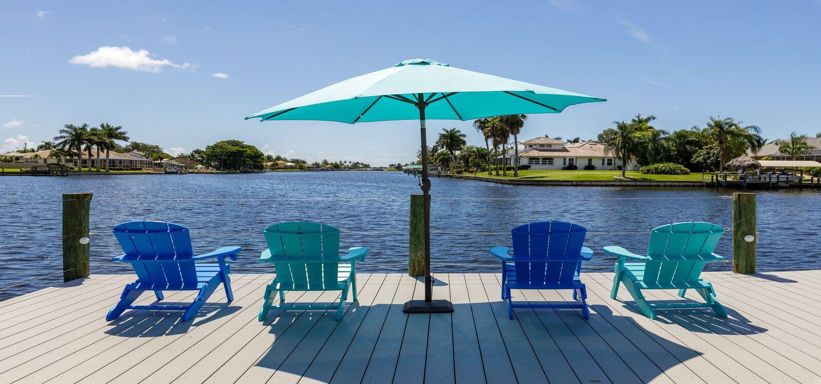 Cape Coral 509 sun deck, the perfect setting for Cape Coral winter rentals escape
