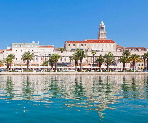 Croatia traditional village on the seafront