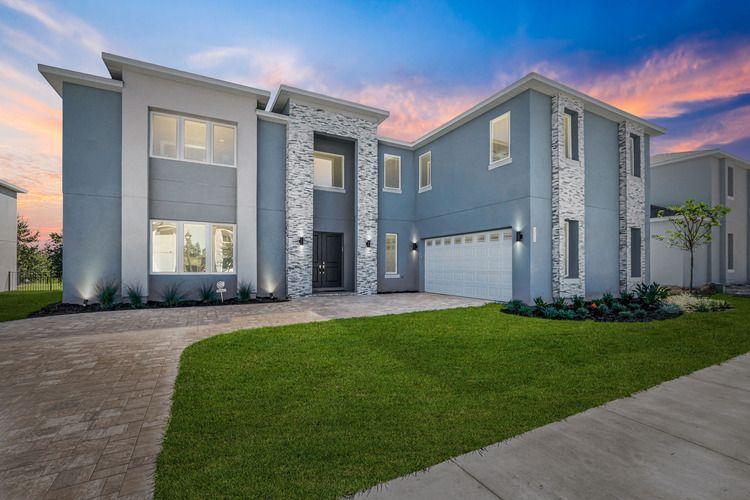 Sunset scenery around Eden Gardens 1 Orlando Resort