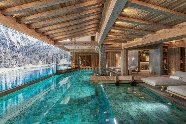 French Alps spa chalets, Courchevel 10 private pool and spa, Top Villas