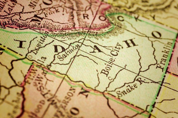 Map of Idaho