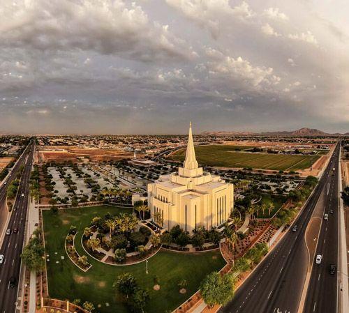 Gilbert church from above