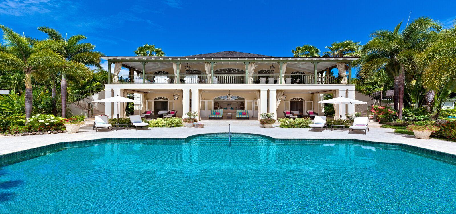 Holiday lettings in Barbados, Sugar Hill Eden pool and house view