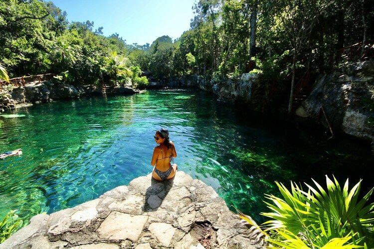 Things to do in Riviera Maya, swimming in a Cenote