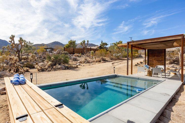 Joshua Tree vacation rentals with pool, Joshua Tree 18 outdoor pool, desert, Top Villas