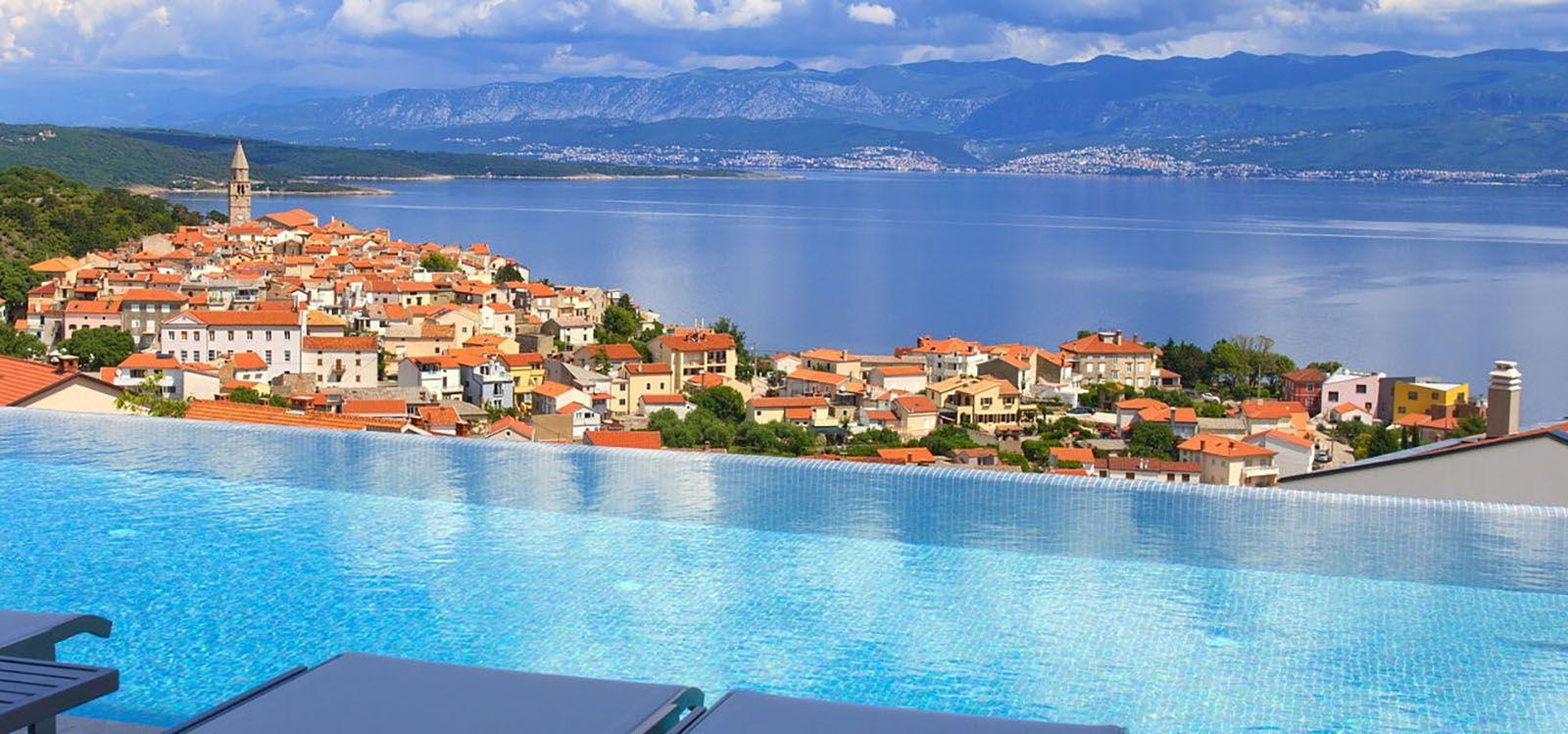 Krk villas, view from Vrbnik 1, Top Villas