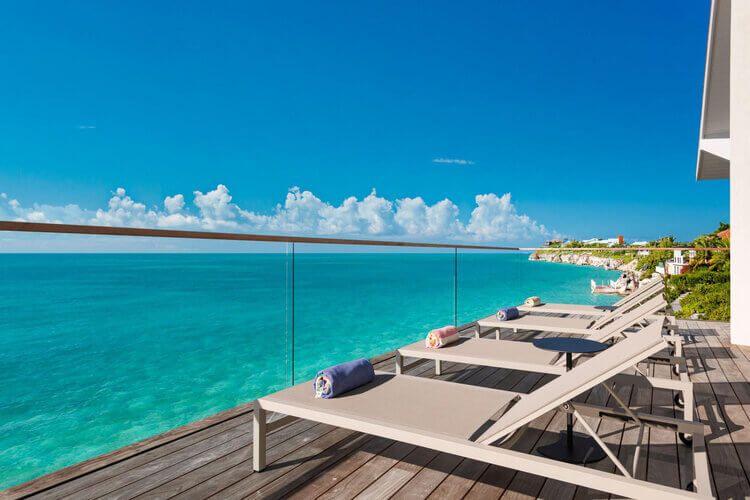 Incredible ocean view from a Chalk Sound vacation rental