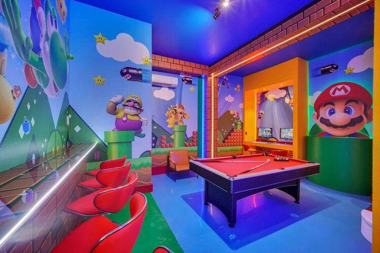 The games room at Paradiso Grande 14 in Orlando