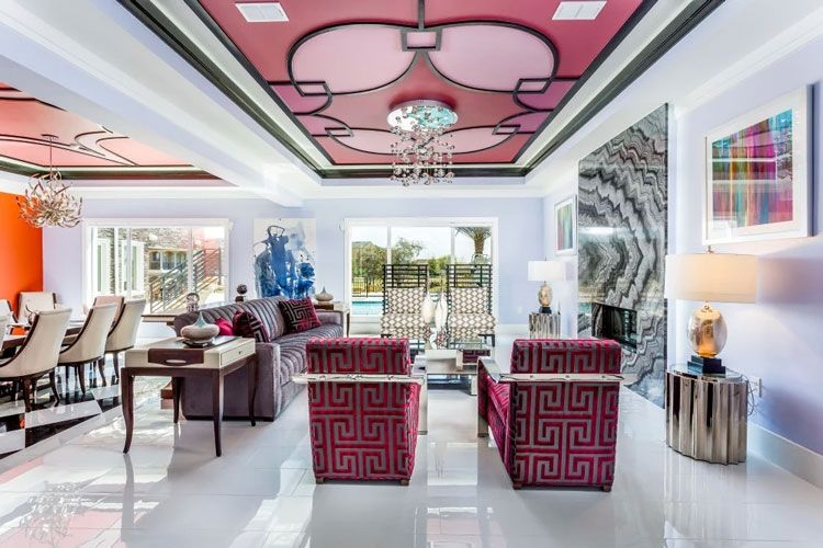 Reunion Resort 0 living room with chairs and couches - places to stay near Tinker Field Orlando