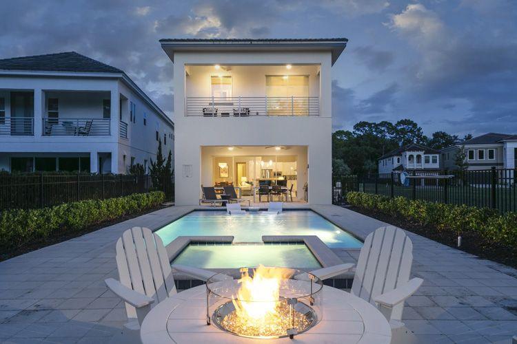 Reunion Resort 875 5 bedroom villa close to Disney World with private pool and outdoor firepit