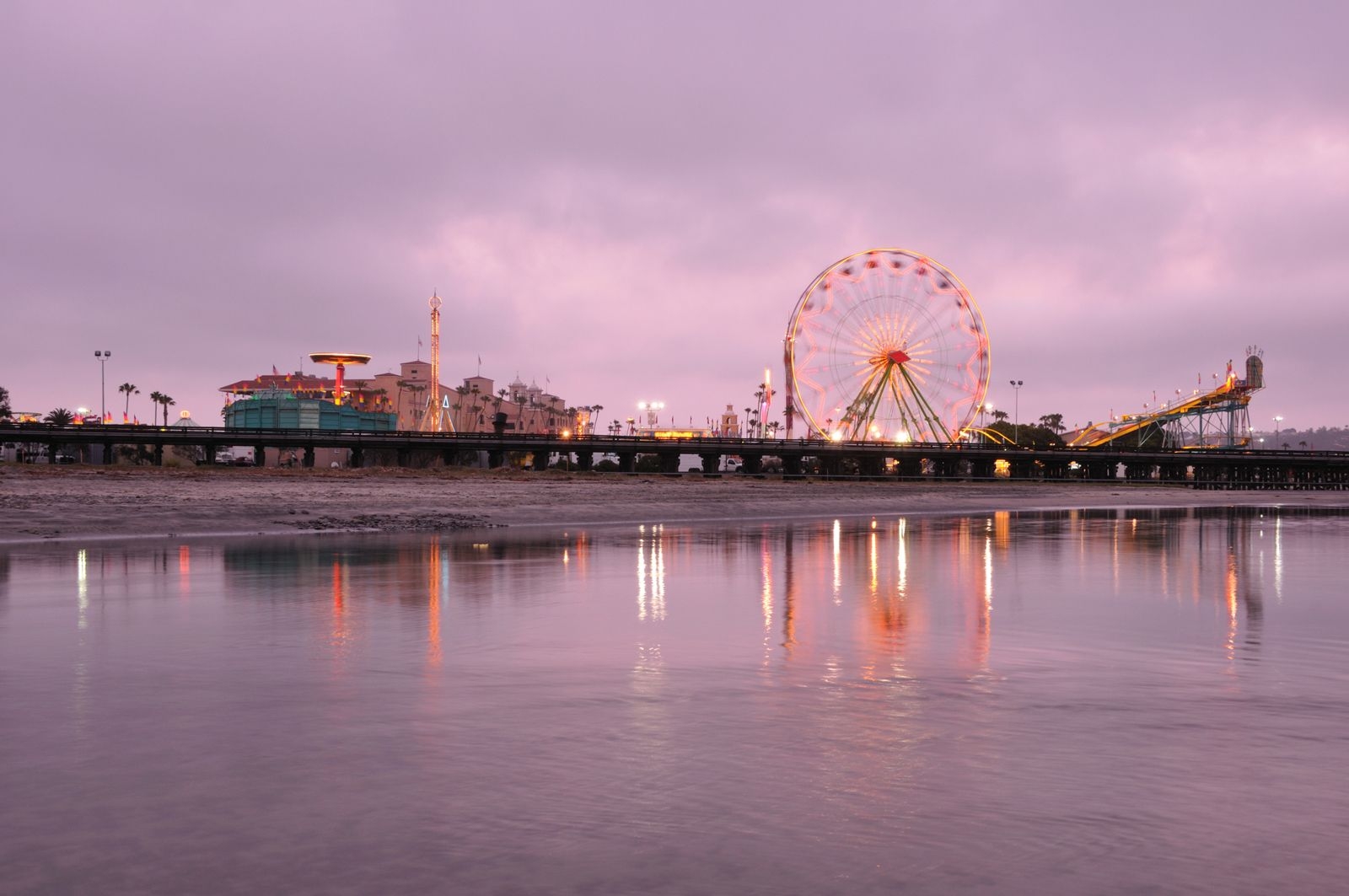 San Diego County Fair by the sea on a cloudy day