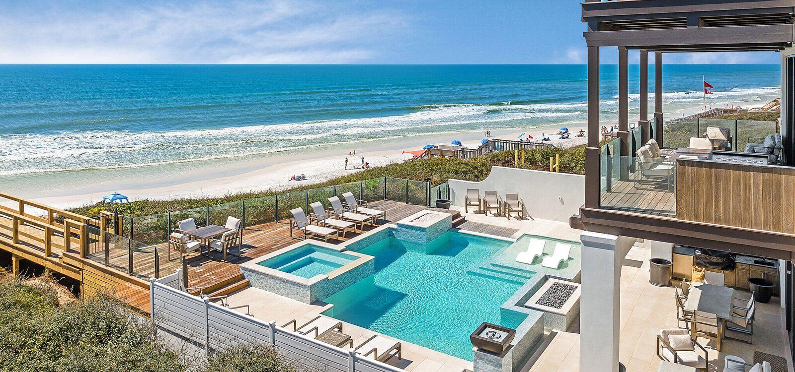 Seagrove vacation rentals, Seagrove 14 pool beach view, Top Villas