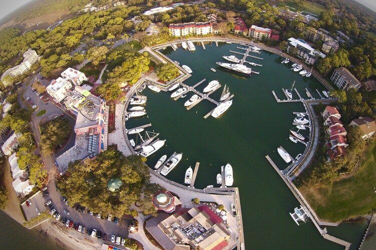 Marina aerial view, Hilton Head Island FAQs, Top Villas