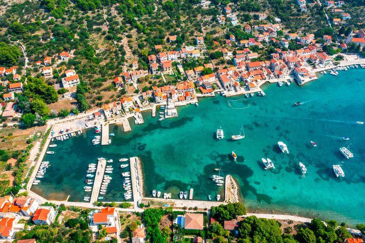 Aerial view of Sibenik in Croatia, Top Villas