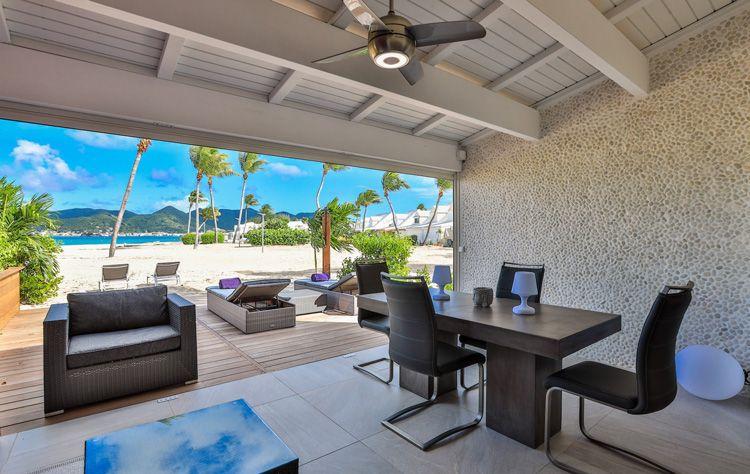 Ski Beach Saint Martin condo rental with beach and sea view