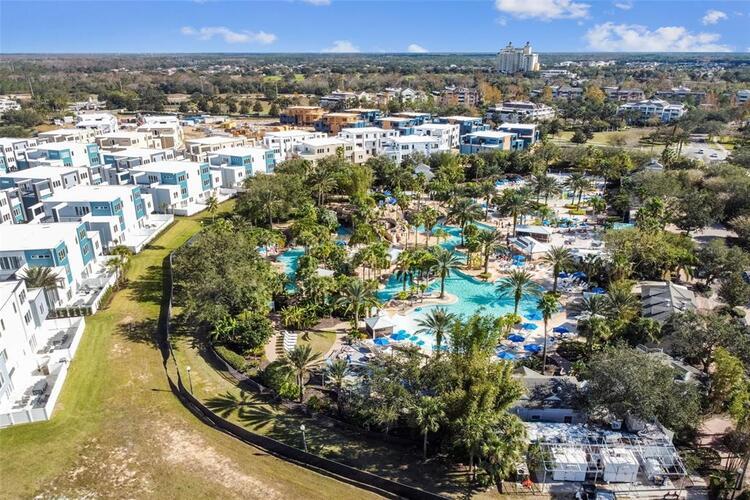 aerial view of spectrum resort which is closeby pickleball court facilities