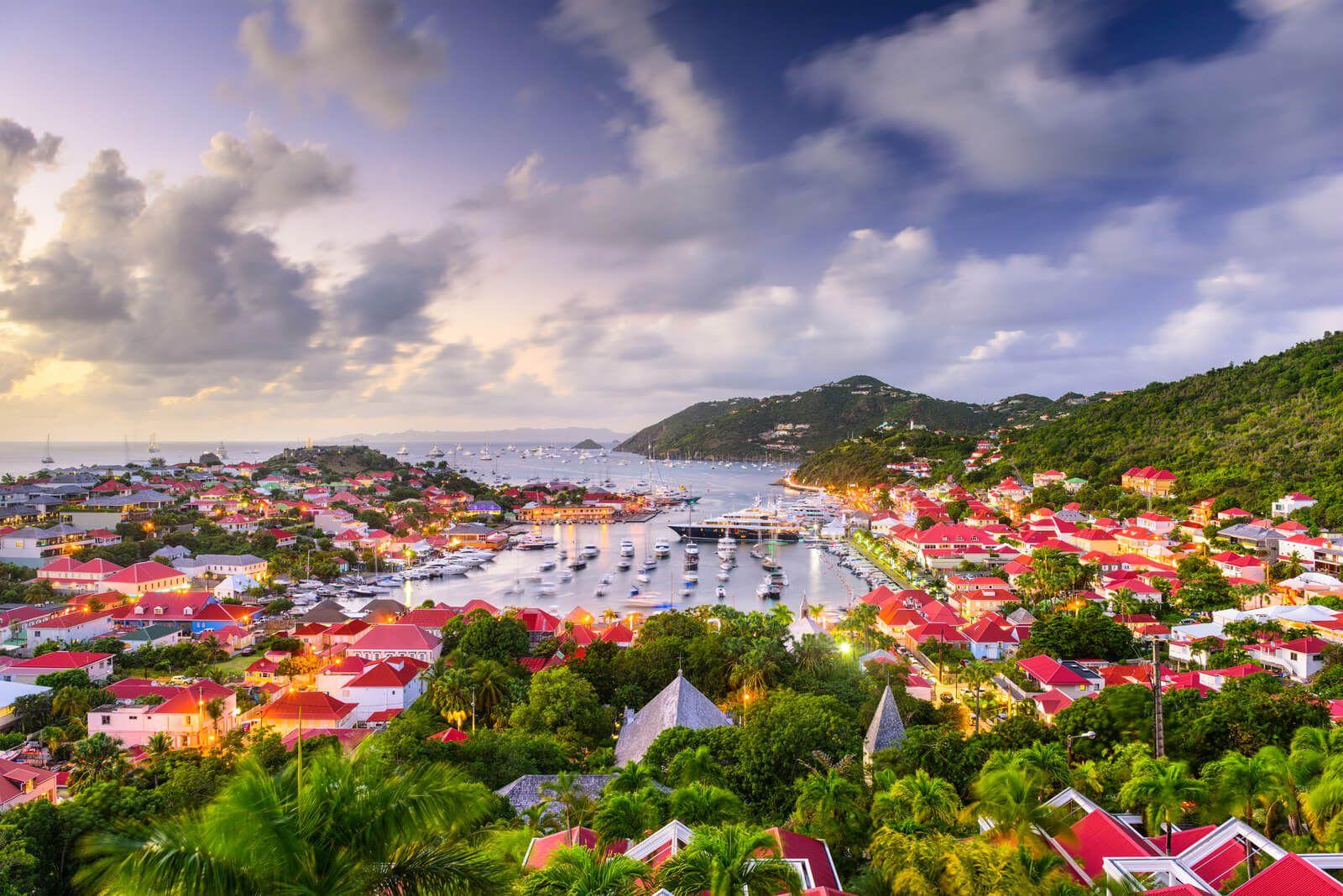 Gustavia harbor in St Barts