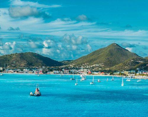 Coastline of Saint Martin