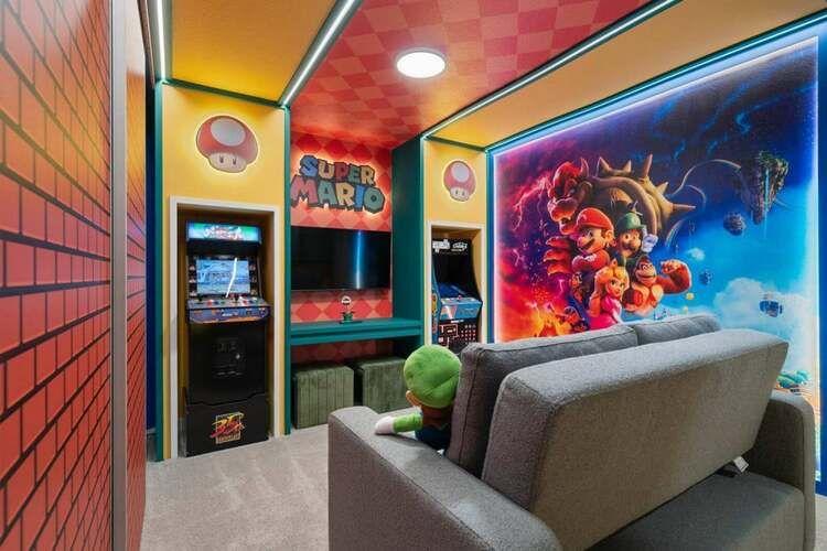 The Hub at Westside 9, Super Mario themed games room, Top Villas