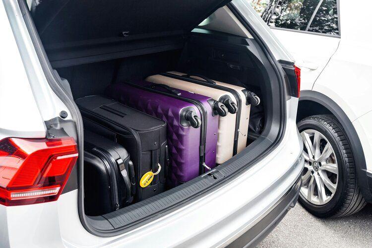Luggage in the boot of an airport transfer service