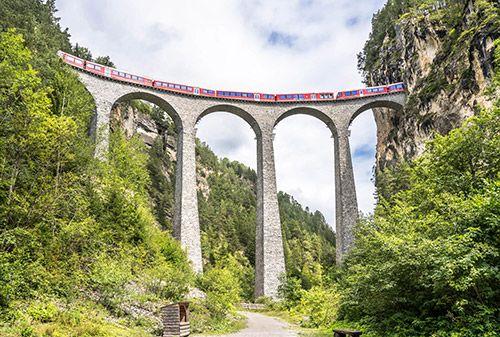 A large viaduct bridge in Europe