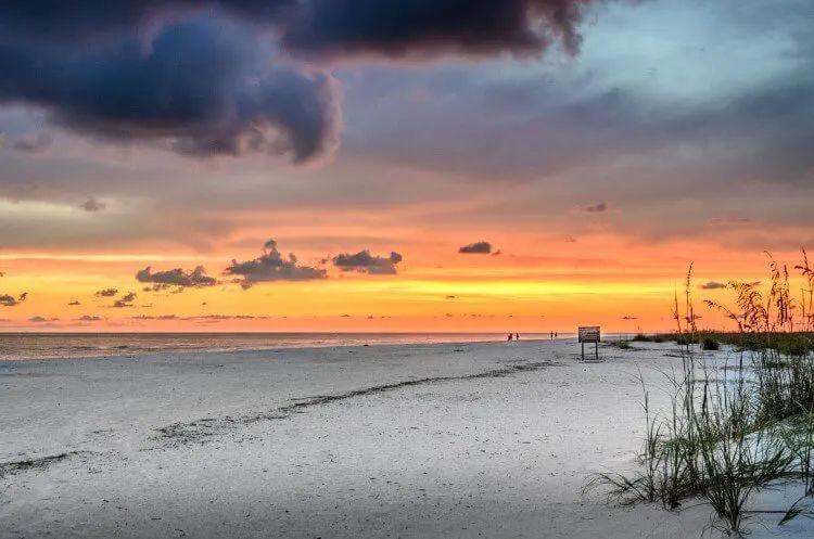 Sunset on a Marco Island beach