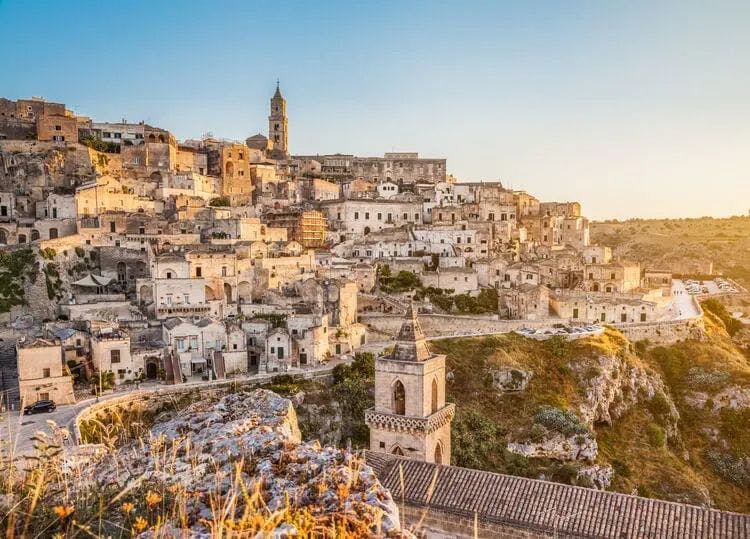 Traditional hill town in Puglia