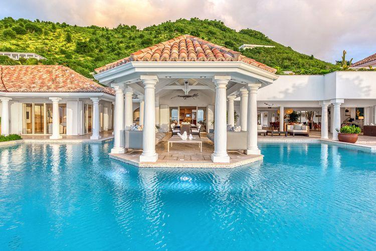 Villas with private pools in Grand Case - Petit Plage 5 luxury villa with large private pool