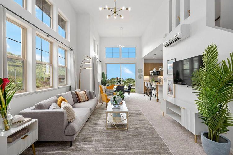 Waianae villa rentals, Waianae 2 living room, Top Villas