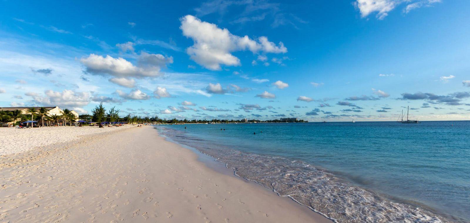 White sand beach in Barbados