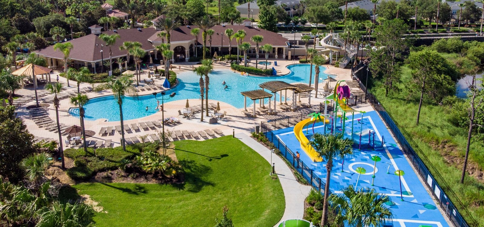 Windsor Hills water park resort, aerial view, Top Villas