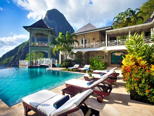 Arc En Ciel Saint Lucia luxury villa rentals with private pools