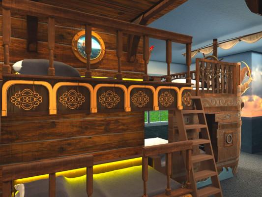 Harbor Island 6 Villatel Harbor Island pirate themed bedroom