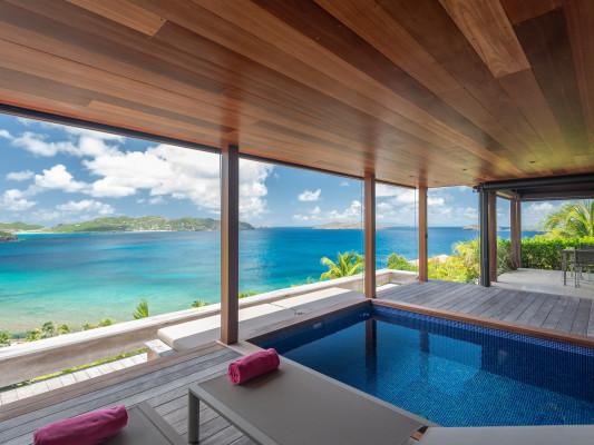 Villa Safari Pointe Milou sea view villas