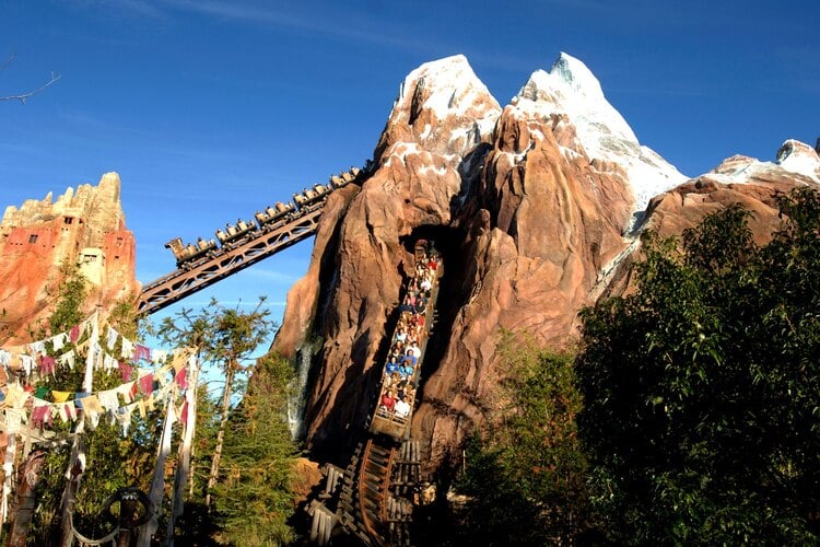 Expedition Everest theme park ride is the tallest one when it comes to comparing Universal Studios vs Disney World